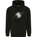 Gothic Creation of Adam Parody Goth Funny Mens 80% Cotton Hoodie Black