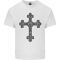 Gothic Cross Viking Pagan Mens Cotton T-Shirt Tee Top White