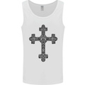 Gothic Cross Viking Pagan Mens Vest Tank Top White