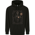 Gothic Grim Reaper Goth Heavy Metal Skull 11 Childrens Kids Hoodie Black