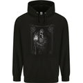 Gothic Grim Reaper Goth Heavy Metal Skull 12 Mens 80% Cotton Hoodie Black