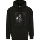 Gothic Grim Reaper Goth Heavy Metal Skull 12 Mens 80% Cotton Hoodie Black