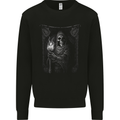 Gothic Grim Reaper Goth Heavy Metal Skull 12 Mens Sweatshirt Jumper Black