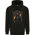 Gothic Grim Reaper Goth Heavy Metal Skull 14 Mens 80% Cotton Hoodie Black