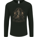 Gothic Grim Reaper Goth Heavy Metal Skull 3 Mens Long Sleeve T-Shirt Black