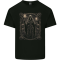 Gothic Grim Reaper Goth Heavy Metal Skull 4 Kids T-Shirt Childrens Black