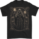 Gothic Grim Reaper Goth Heavy Metal Skull 4 Mens T-Shirt 100% Cotton BLACK