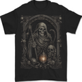 Gothic Grim Reaper Goth Heavy Metal Skull 6 Mens T-Shirt 100% Cotton BLACK