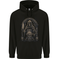 Gothic Grim Reaper Goth Heavy Metal Skull 7 Childrens Kids Hoodie Black