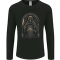 Gothic Grim Reaper Goth Heavy Metal Skull 7 Mens Long Sleeve T-Shirt Black