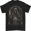 Gothic Grim Reaper Goth Heavy Metal Skull 7 Mens T-Shirt 100% Cotton BLACK