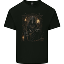 Gothic Grim Reaper Goth Heavy Metal Skull 8 Kids T-Shirt Childrens Black