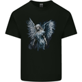 Gothic Guardian Angel Fantasy Goth Kids T-Shirt Childrens Black