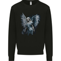Gothic Guardian Angel Fantasy Goth Mens Sweatshirt Jumper Black