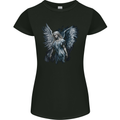 Gothic Guardian Angel Fantasy Goth Womens Petite Cut T-Shirt Black