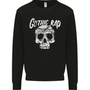Gothic Rap Skull Hip Hop Music Gangster Mens Sweatshirt Jumper Black
