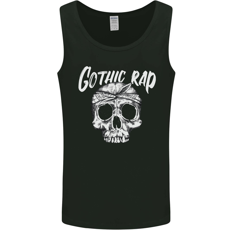 Gothic Rap Skull Hip Hop Music Gangster Mens Vest Tank Top Black