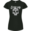 Gothic Rap Skull Hip Hop Music Gangster Womens Petite Cut T-Shirt Black