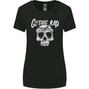 Gothic Rap Skull Hip Hop Music Gangster Womens Wider Cut T-Shirt Black