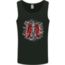 Gothic Rib Cage Skeleton Skull Goth Fantasy Mens Vest Tank Top Black
