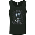 Gothic Skull and Crow With and Arch Mens Vest Tank Top Black