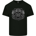 Gothic Skulls Heavy Metal Rock Music Goth Biker Kids T-Shirt Childrens Black