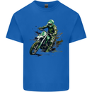 Graffiti Motorcross MotoX Motorbike Biker Kids T-Shirt Childrens Royal Blue