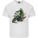 Graffiti Motorcross MotoX Motorbike Biker Kids T-Shirt Childrens White