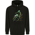 Graffiti Motorcross MotoX Motorbike Biker Mens 80% Cotton Hoodie Black