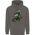 Graffiti Motorcross MotoX Motorbike Biker Mens 80% Cotton Hoodie Charcoal