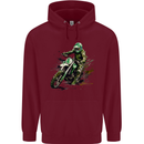 Graffiti Motorcross MotoX Motorbike Biker Mens 80% Cotton Hoodie Maroon