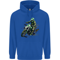 Graffiti Motorcross MotoX Motorbike Biker Mens 80% Cotton Hoodie Royal Blue