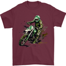 Graffiti Motorcross MotoX Motorbike Biker Mens T-Shirt 100% Cotton Maroon