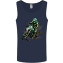 Graffiti Motorcross MotoX Motorbike Biker Mens Vest Tank Top Navy Blue