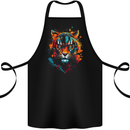 Grafitti Tiger Cotton Apron 100% Organic Black