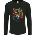 Grafitti Tiger Mens Long Sleeve T-Shirt Black