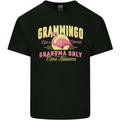 Gramingo Funny Grandma Flamingo Kids T-Shirt Childrens Black