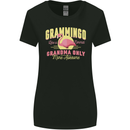 Gramingo Funny Grandma Flamingo Womens Wider Cut T-Shirt Black