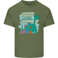 Grandma-saurus Funny Dinosaur Grandkids Mens Cotton T-Shirt Tee Top Military Green