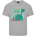 Grandma-saurus Funny Dinosaur Grandkids Mens Cotton T-Shirt Tee Top Sports Grey