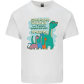 Grandma-saurus Funny Dinosaur Grandkids Mens Cotton T-Shirt Tee Top White