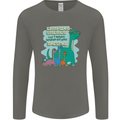 Grandma-saurus Funny Dinosaur Grandkids Mens Long Sleeve T-Shirt Charcoal