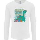 Grandma-saurus Funny Dinosaur Grandkids Mens Long Sleeve T-Shirt White