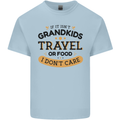 Grandma Grandad Funny Travel or Food Day Mens Cotton T-Shirt Tee Top Light Blue