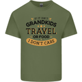 Grandma Grandad Funny Travel or Food Day Mens Cotton T-Shirt Tee Top Military Green