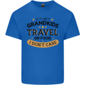 Grandma Grandad Funny Travel or Food Day Mens Cotton T-Shirt Tee Top Royal Blue