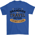 Grandma Grandad Funny Travel or Food Day Mens T-Shirt 100% Cotton Royal Blue