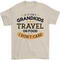 Grandma Grandad Funny Travel or Food Day Mens T-Shirt 100% Cotton Sand