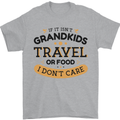 Grandma Grandad Funny Travel or Food Day Mens T-Shirt 100% Cotton Sports Grey