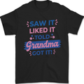 Grandma Spoilt Grandkids Funny Mens T-Shirt 100% Cotton Black
